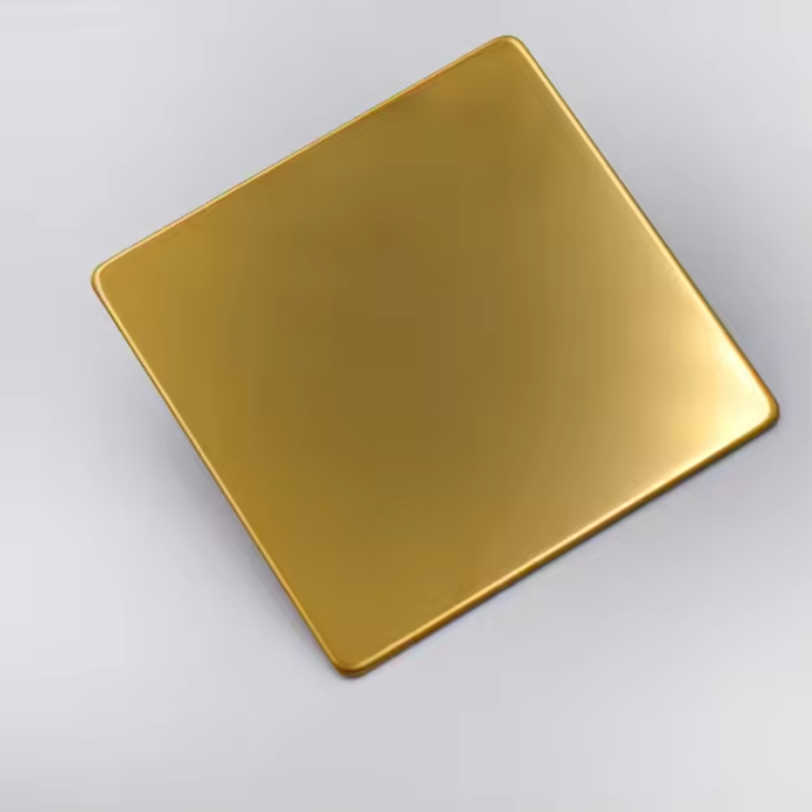 Лист нержавеющей стали с зеркальным позолотой 304 – декоративная PVD-пластина для строительства и дизайна интерьера