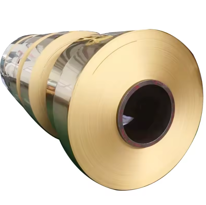 Декоративная латунная полоса C21000 C26000 C27200 CuZn30–CuZn37 0,1–3 мм