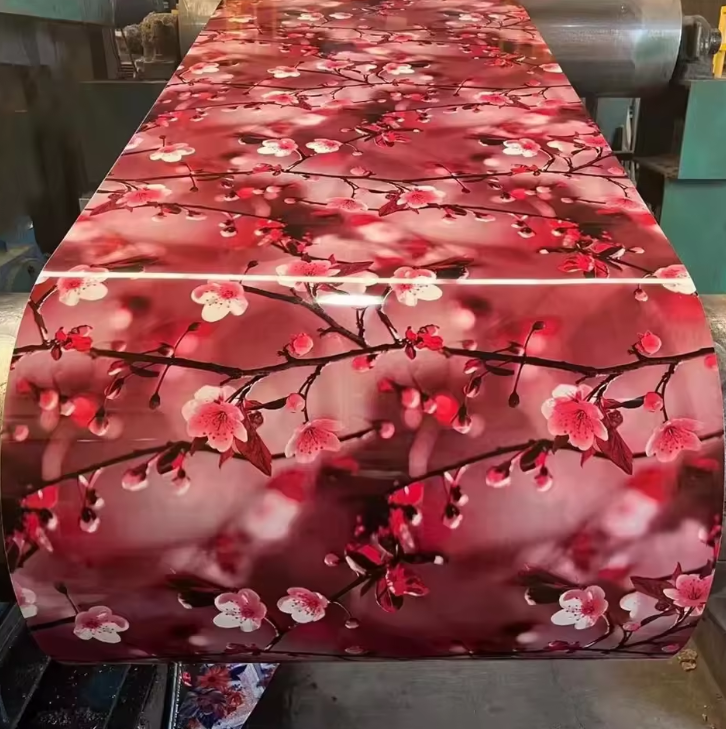 PPGL Prepainted цветочный узор катушки 0.4mm Galvalume стальной покрытый цветом