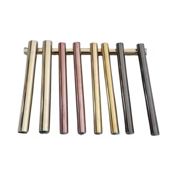Розовое золото 201 304 316 круглая декоративная труба из нержавеющей стали для магазина одежды