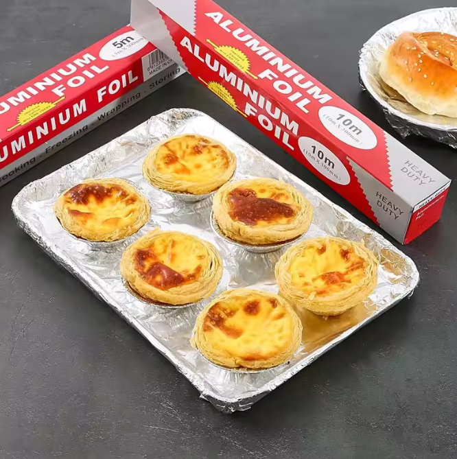 Пищевой сверхмощный рулон алюминиевой фольги с антипригарным покрытием для использования на кухне