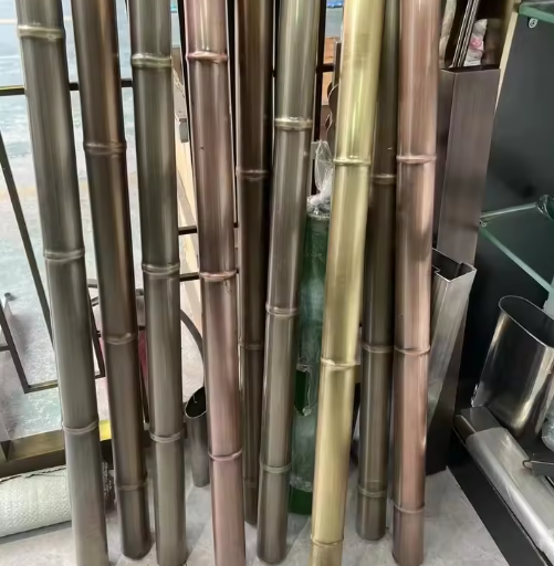 304 316L круглая квадратная труба из нержавеющей стали с деревянным зерном для внутренней отделки