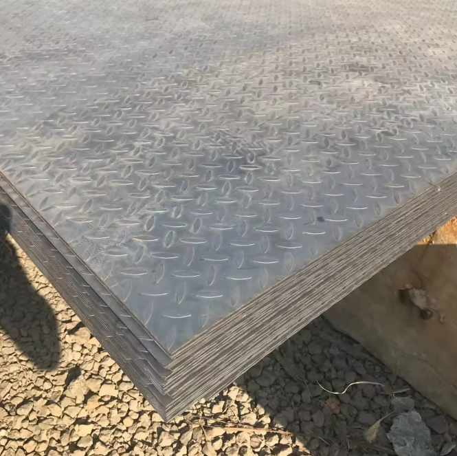 Q235 Лист с рисунком капли из углеродистой стали с алмазной клетчатой ​​пластиной