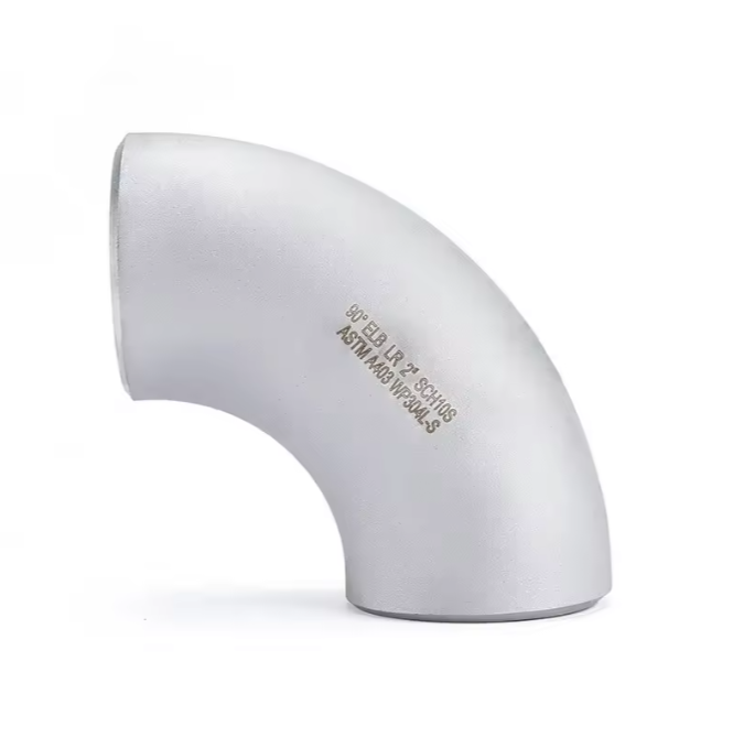 Колено из нержавеющей стали 304, изгиб 90°, 2 дюйма | Полированная труба CLR 1D