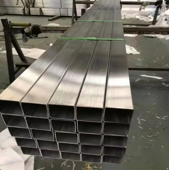 Оптовая продажа 201 304 316 Зеркальная сварная квадратная и прямоугольная труба из нержавеющей стали для отделки и строительства