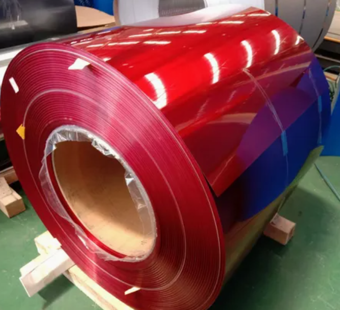 1050 1100 цветной алюминиевый рулон с двойным покрытием, индивидуальный покрашенный рулон