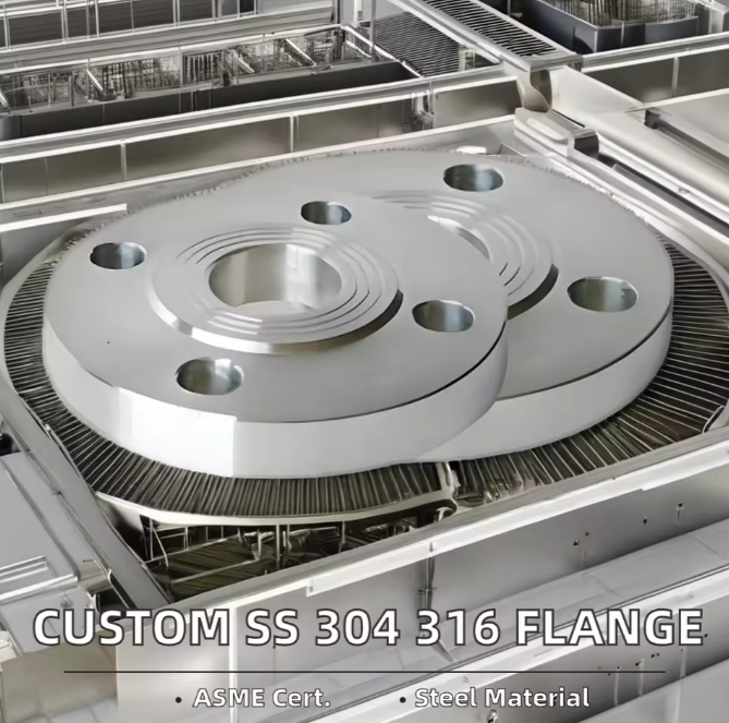 Плоский фланец с приварной горловиной из нержавеющей и углеродистой стали ANSI B16.5 304 на заказ