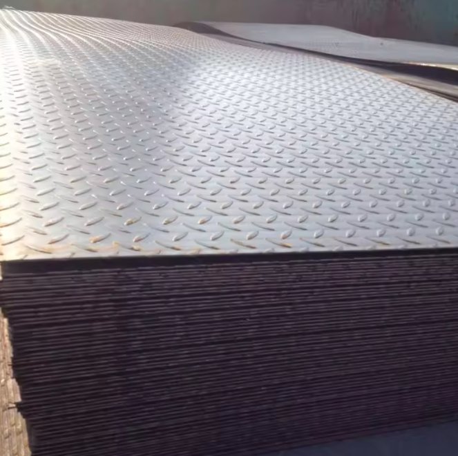 Q235 Лист с рисунком капли из углеродистой стали с алмазной клетчатой ​​пластиной