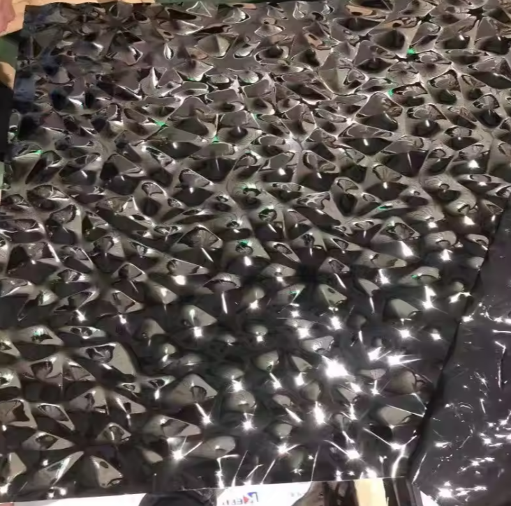 304 316L Нержавеющая сталь Пульсация воды с тиснением декоративная потолочная стеновая панель