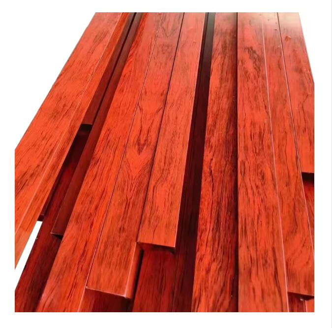 304 316L круглая квадратная труба из нержавеющей стали с деревянным зерном для внутренней отделки