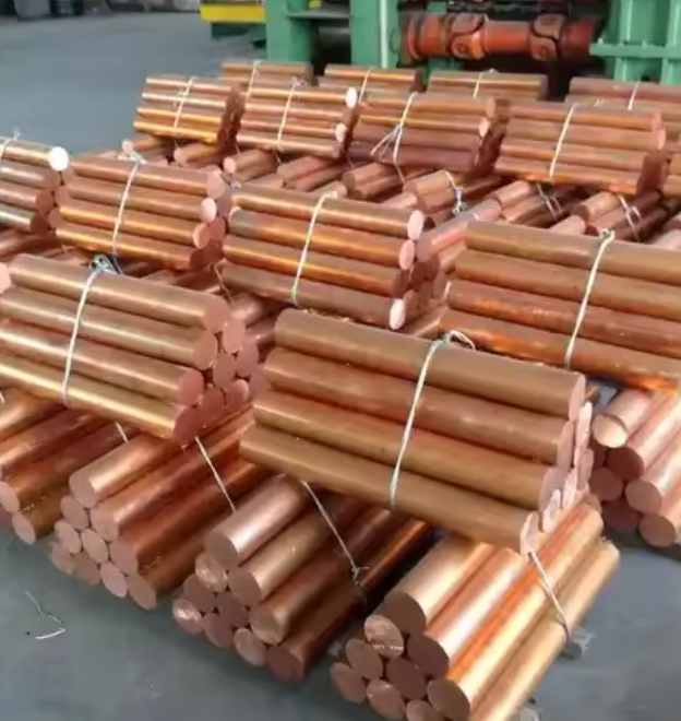 C10100 Круглый стержень из чистой меди 99,9%, диаметр 2–90 мм – полутвердый пруток из красной меди для промышленного использования