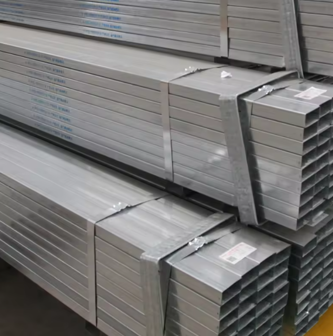 MS GI прямоугольная полая труба сечения 80x40 120x60 оцинкованная квадратная стальная труба