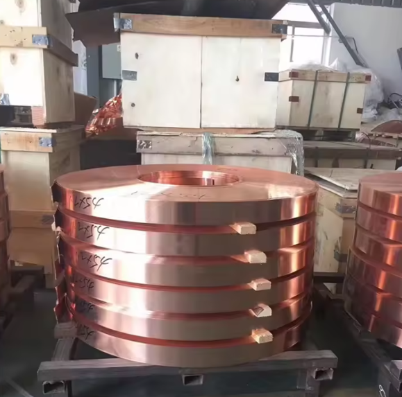 Полоса C1100 C1200 C1020 C5191 из чистой меди 99,9% Рулон катушки из декоративной заземляющей фольги