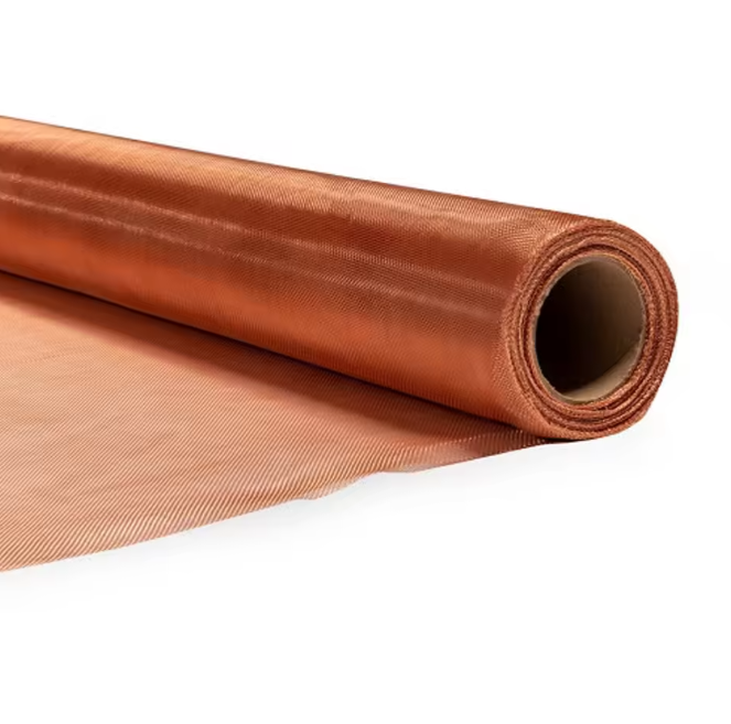 100-футовая проволочная сетка из чистой меди, рулон 32 дюйма, вязаная медная тканевая сетка фильтра