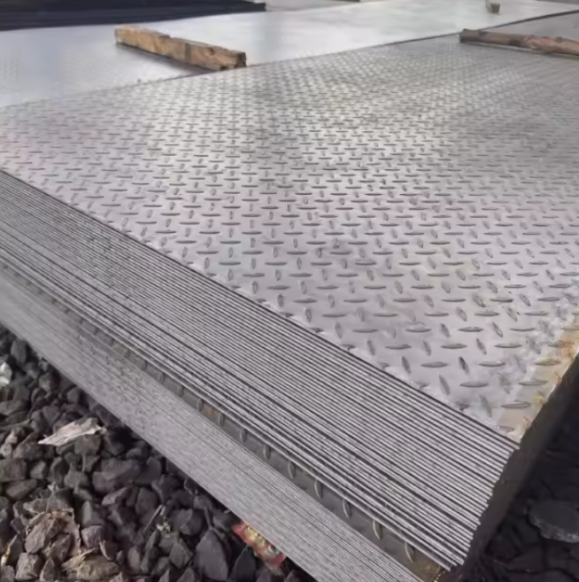 Q235 Лист с рисунком капли из углеродистой стали с алмазной клетчатой ​​пластиной