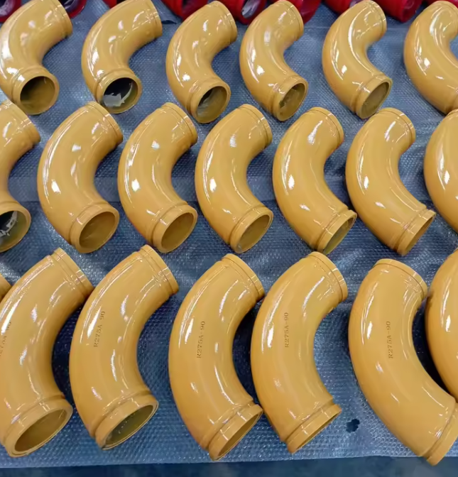 Изгиб трубы бетононасоса DN125, износостойкий колено на 90 градусов