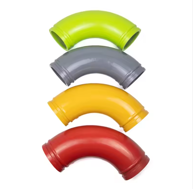 Изгиб трубы бетононасоса DN125, износостойкий колено на 90 градусов