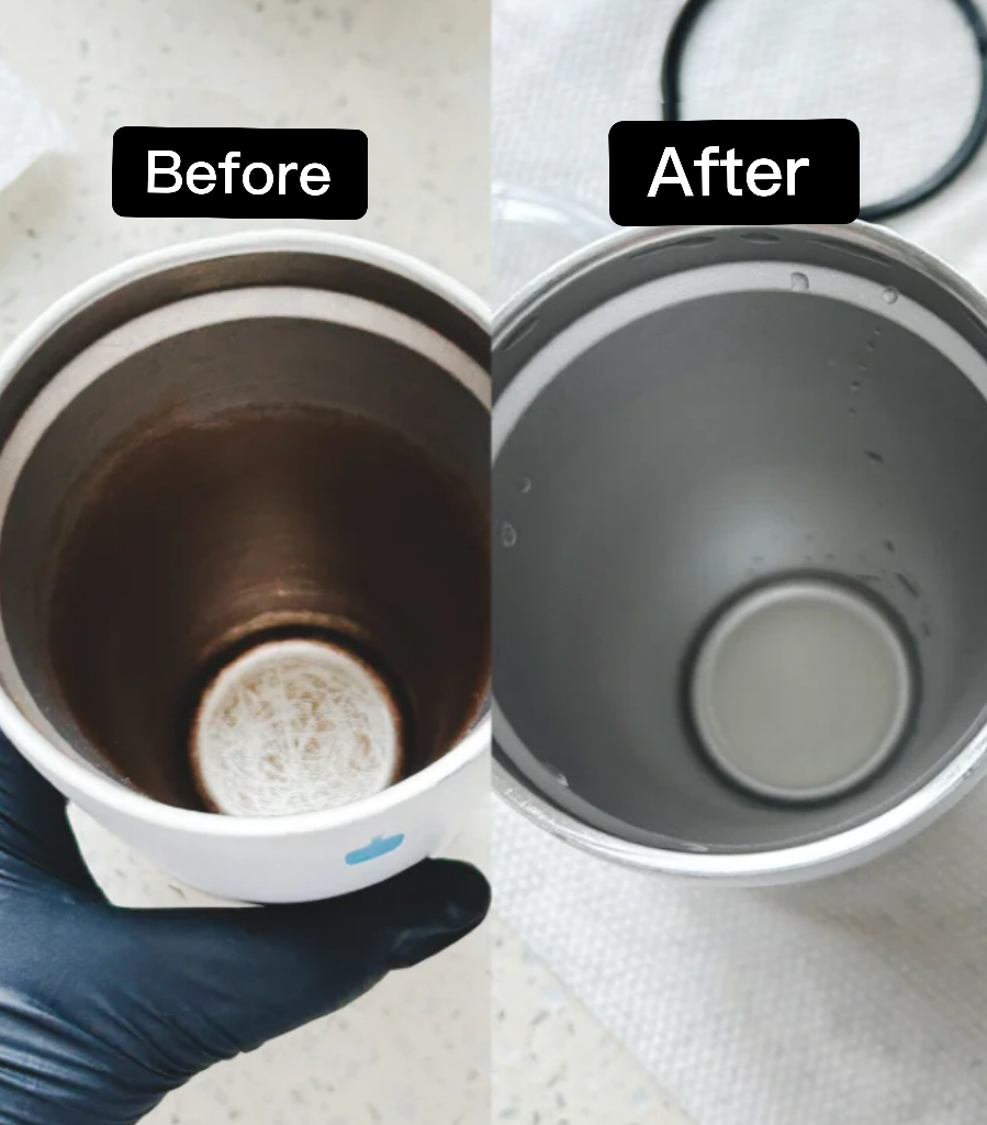 как почистить бутылку с водой из нержавеющей стали