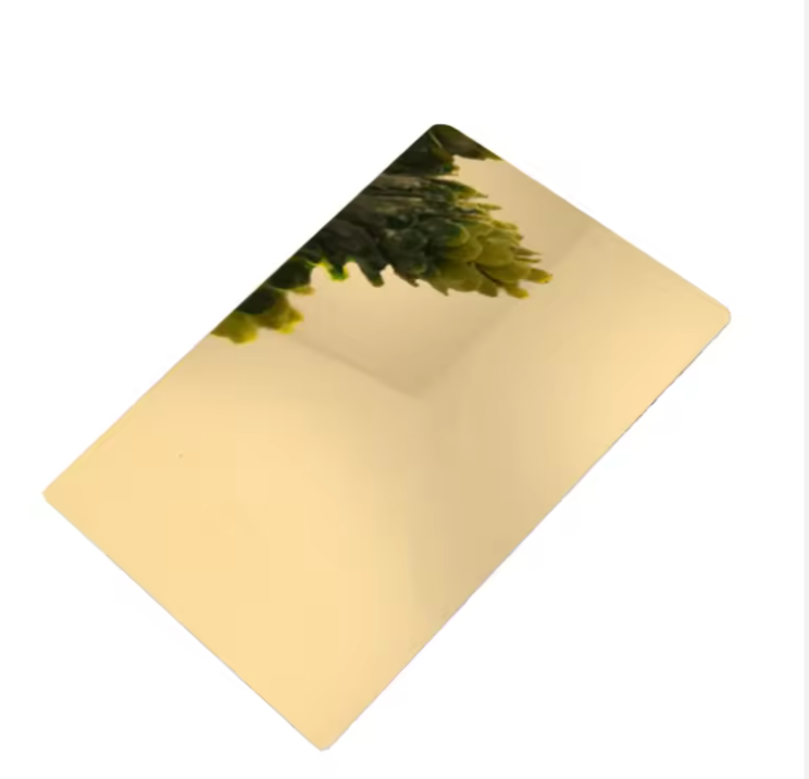 Лист нержавеющей стали с зеркальным позолотой 304 – декоративная PVD-пластина для строительства и дизайна интерьера
